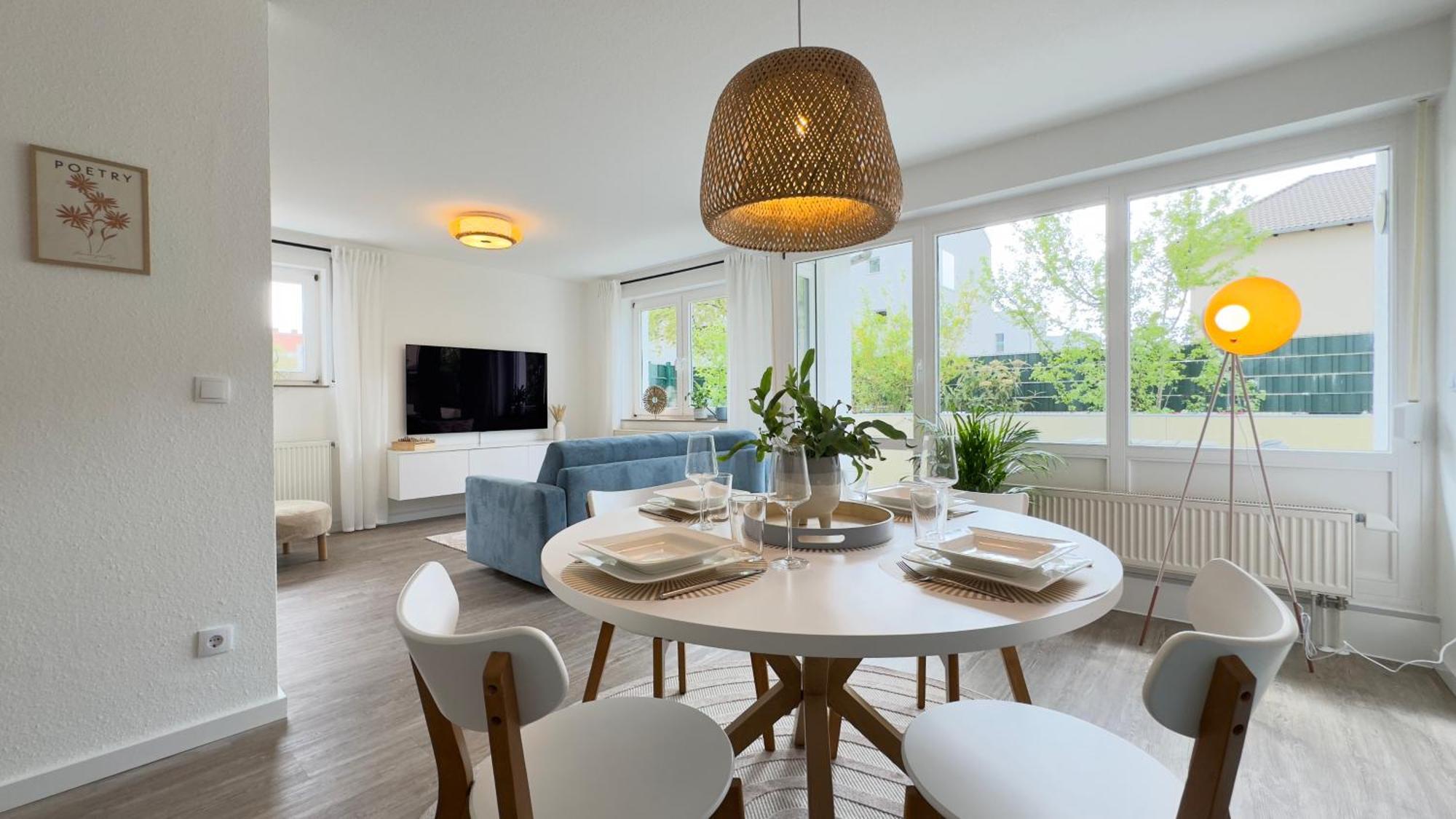Fewo Am Park - 4P, Boxspringbett, Balkon, Smarttv, Gesundbrunnen, Familienfreundlich Галль Экстерьер фото