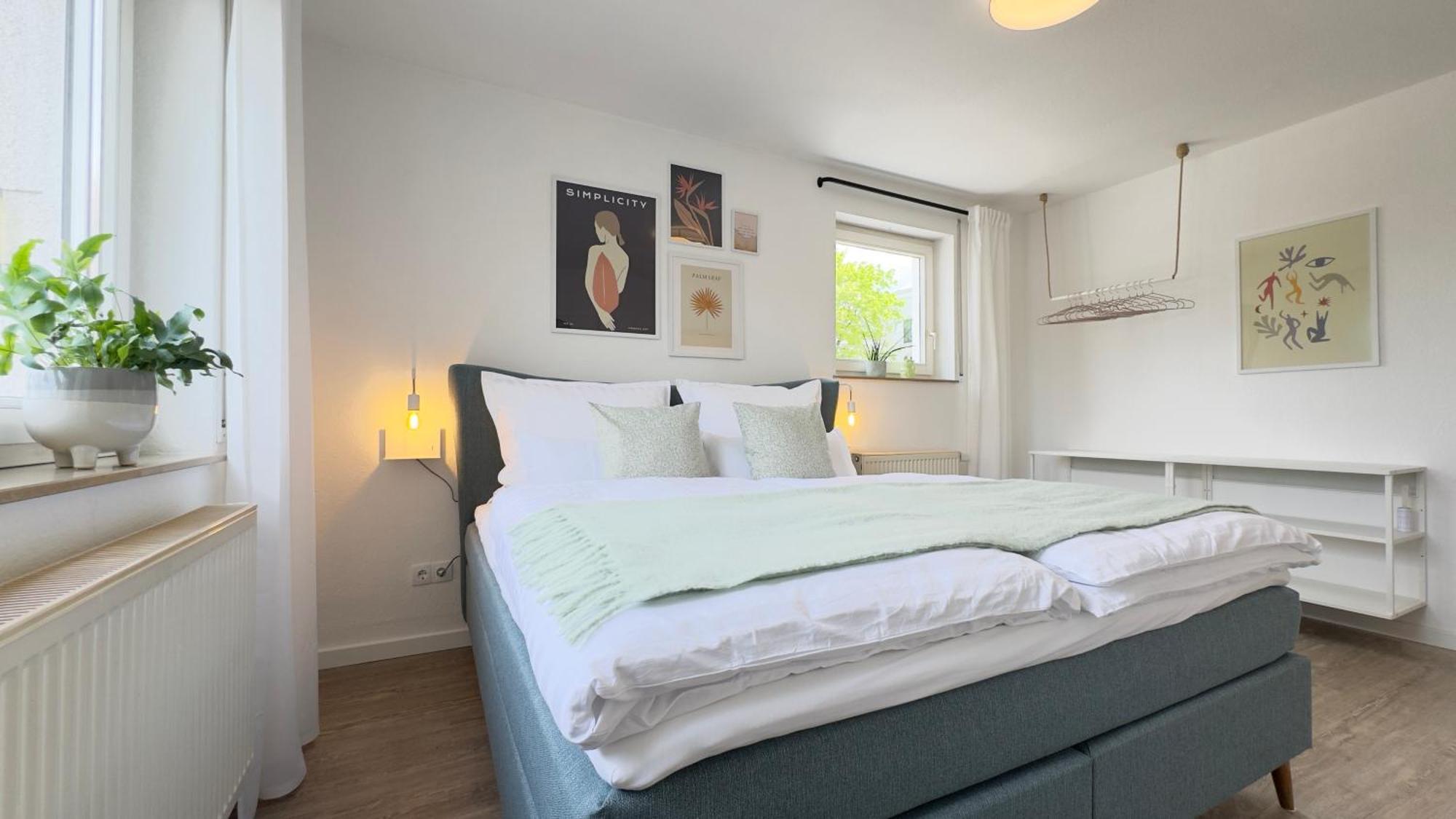 Fewo Am Park - 4P, Boxspringbett, Balkon, Smarttv, Gesundbrunnen, Familienfreundlich Галль Экстерьер фото
