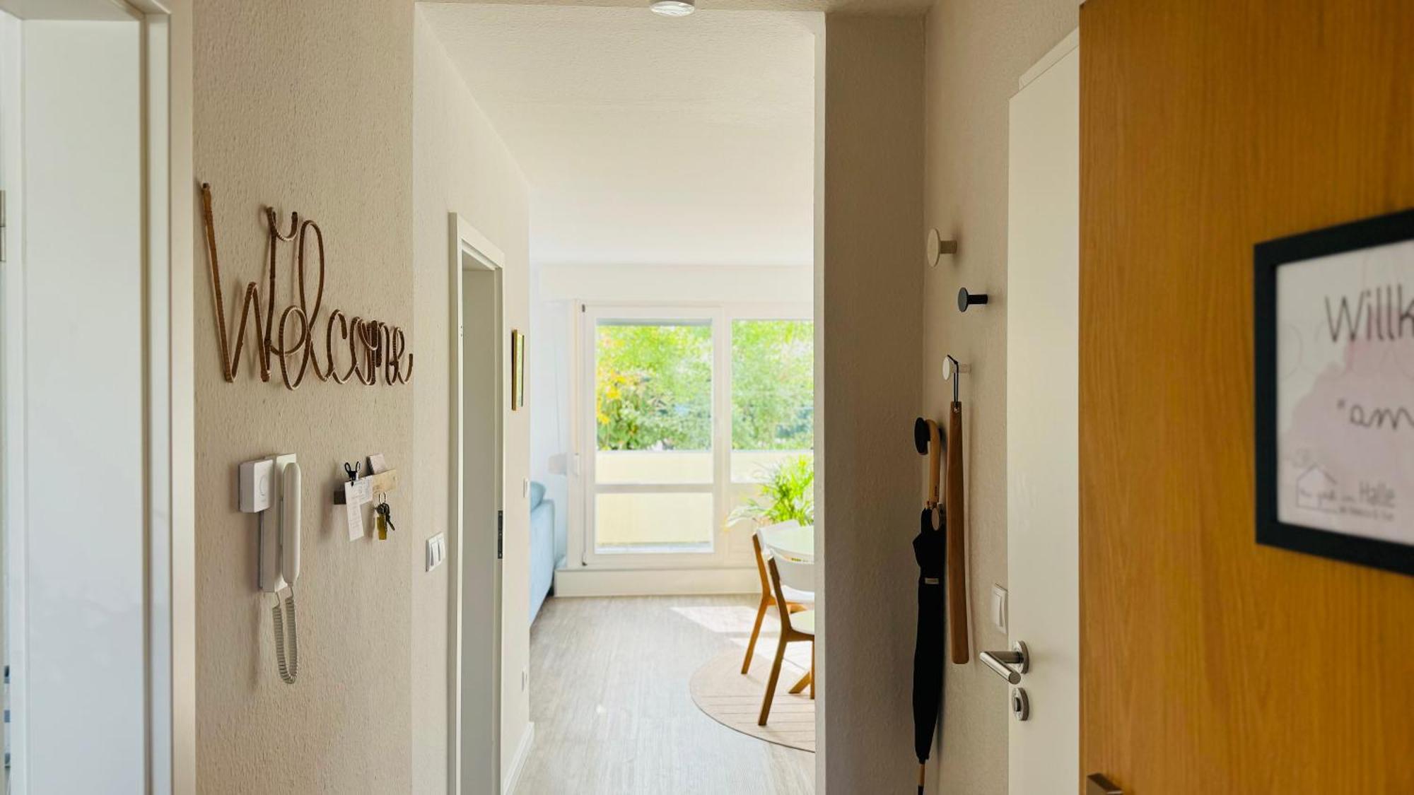 Fewo Am Park - 4P, Boxspringbett, Balkon, Smarttv, Gesundbrunnen, Familienfreundlich Галль Экстерьер фото